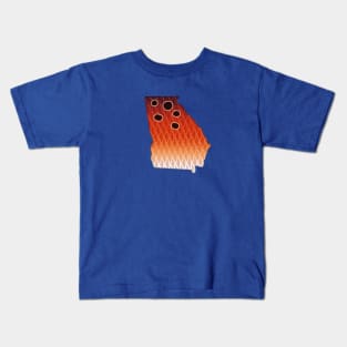 Georgia Redfish Colors Red Drum Inspired Color Pattern Kids T-Shirt